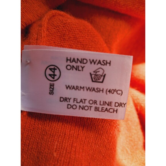 Peter Scott Men’s Scottish Wool Angora V Neck Sweater Size 44 Large Salmon - Picture 6 of 8